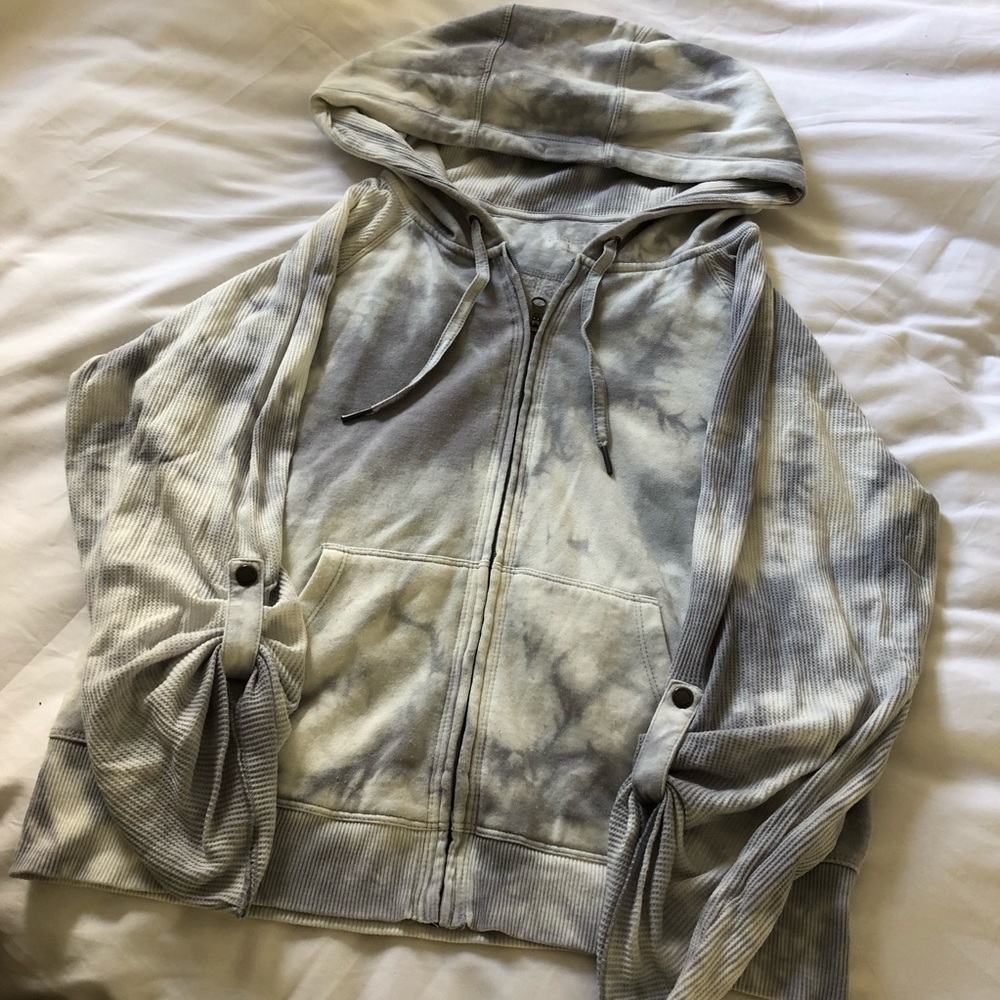 Calvin Klein tie-dye cotton zipper up